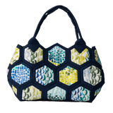 Quilt as you go small Bag Kit - Moda Pixel Fabric with Templates and Instructions
