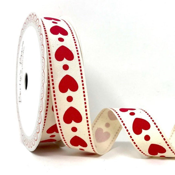 25mm Red Heart cotton ribbon