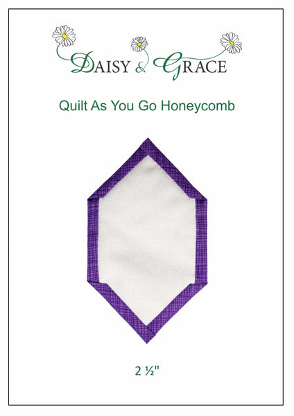 "Quilt As You go" Template - 2 1/2" Honeycomb