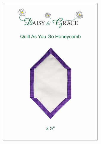 "Quilt As You go" Template - 2 1/2" Honeycomb
