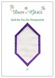 "Quilt As You go" Template - 3" Honeycomb