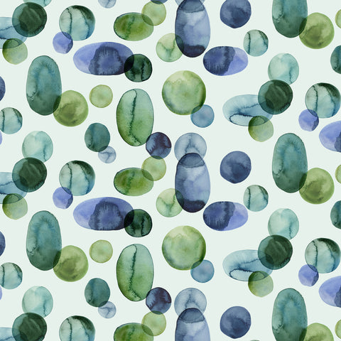 Gemstone- ovals aqua