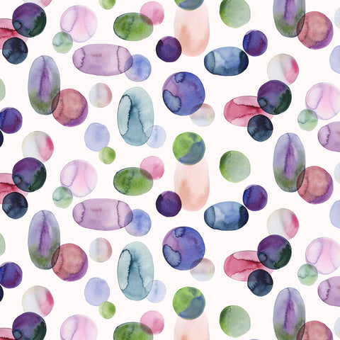 Gemstone ovals- berry tones