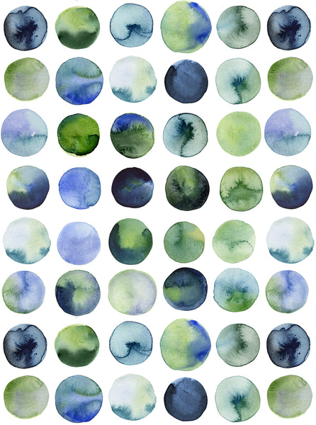 Gemstone Circles- Blue Green