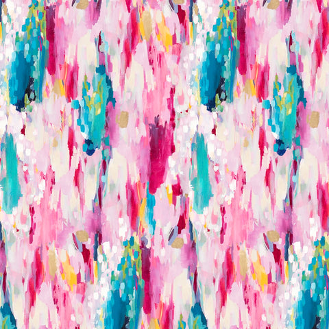 Moon Tide - Pink / Turq brush strokes