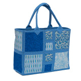 Zipped Bucket Bag Kit & Templates - Blue Liberty