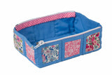 2 1/2" Square Tray bag - Liberty Blue & Pink