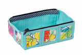 2 1/2" Square Tray bag - Turquoise Floral