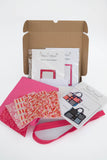 Zipped Bucket Bag Kit & Templates - Pink Liberty