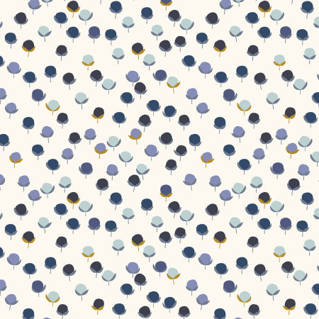 Gathering In The Garden - Budlings - Meadowland Metallic Fabric