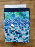 Quilt as you go Large Bag Fabric Pack - Blue Ocean (NO TEMPLATES)