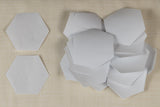 40 Freezer Paper Hexagons- 1 1/4"