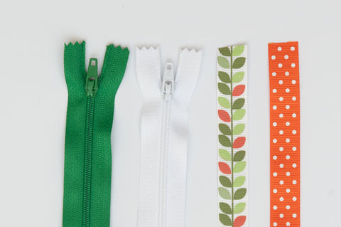 Big Project Pocket Set- Orange & Green Leaves